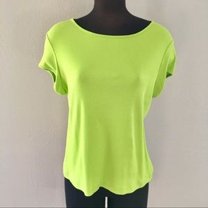 Lilly Pulitzer XL Lime Green Short Sleeve Shirt